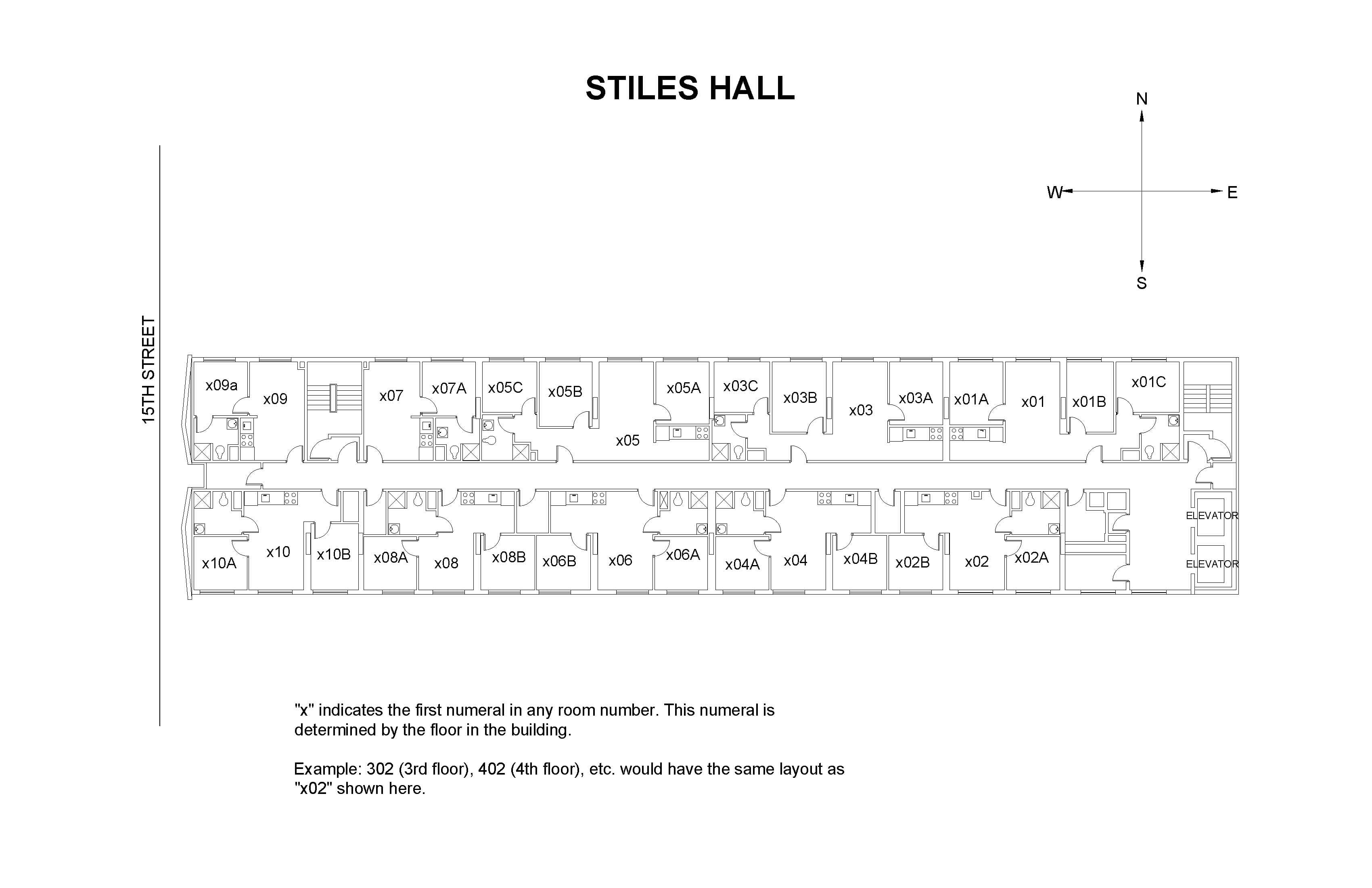 Stiles Hall - 1 bedroom