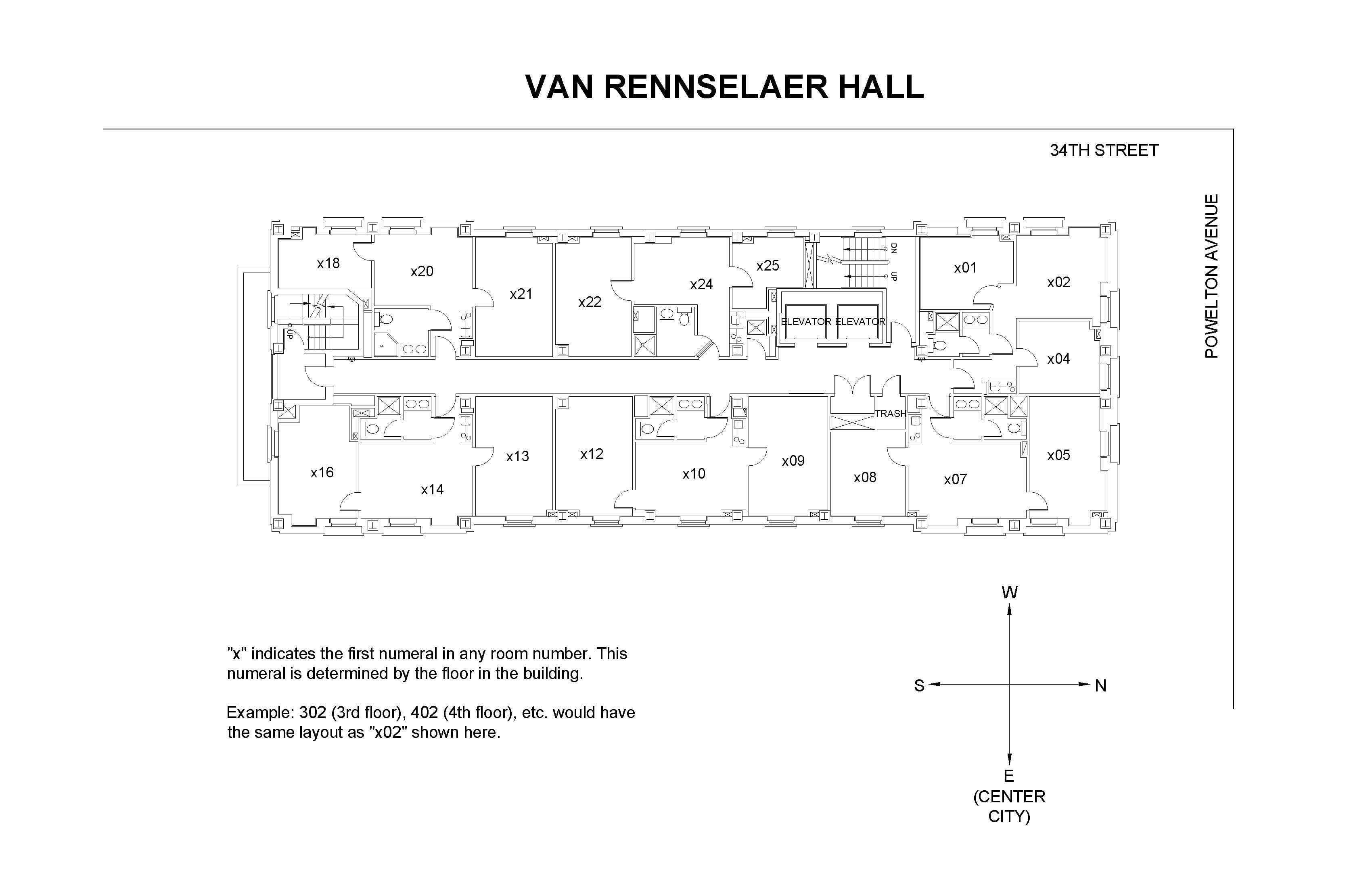 Van Rensselaer Hall floor plan