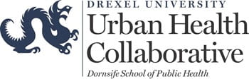 Drexel University Urban Health Collaborative logo with dragon mascot