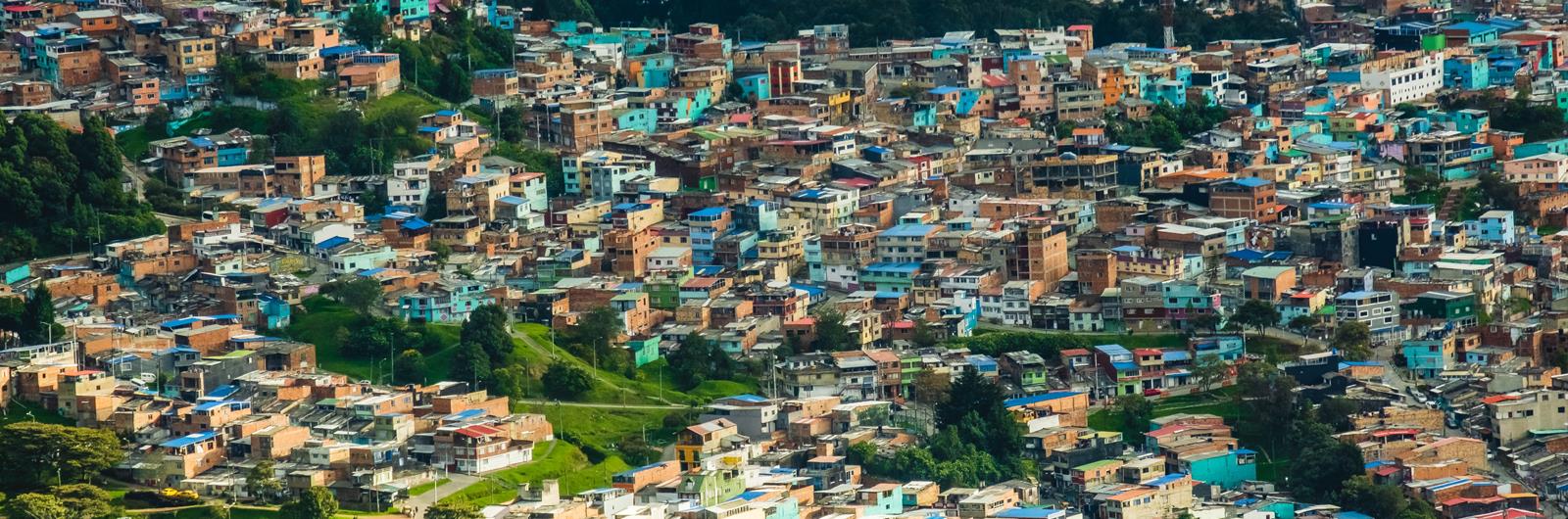Bogota neighborhood near la Candelaria downtown
