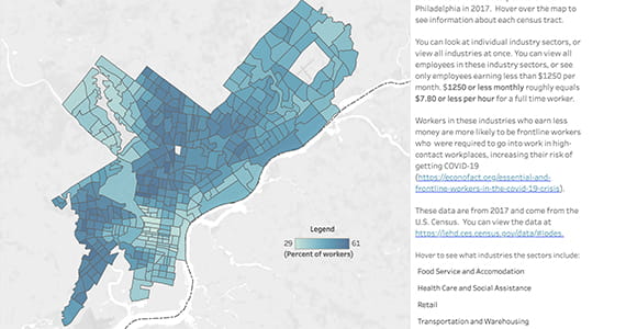 Map of Essential Work Residential Locations