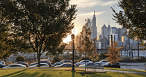 Image of a park within a city