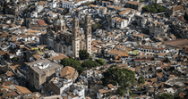 arial view of a Latin American city