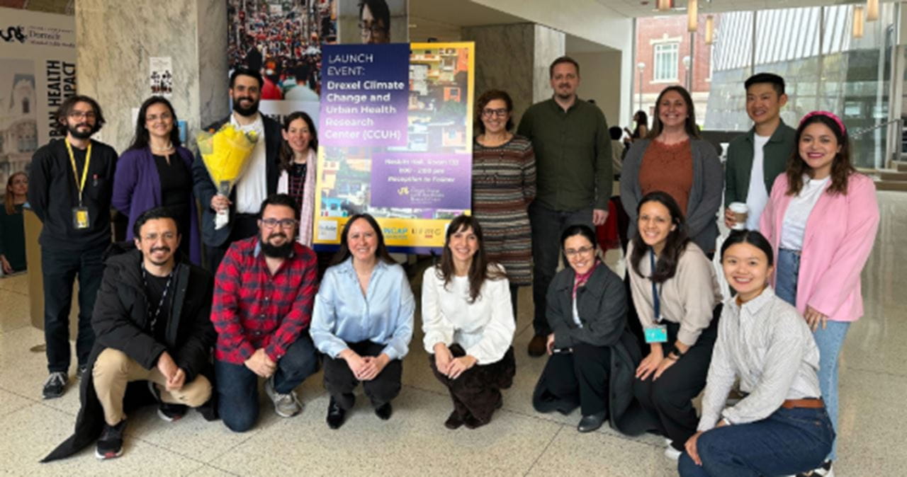 Team members at the Drexel Climate Change and Urban Health Research Center launch event.
