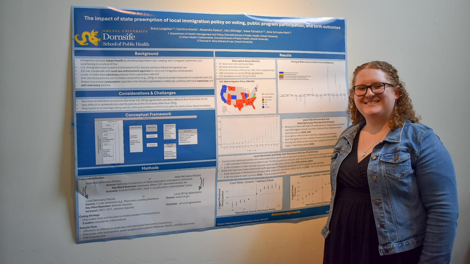Caroline Kravitz Presenting Her Research