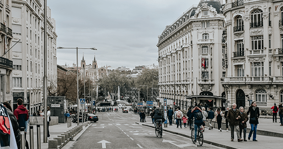 Street with people