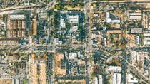 view of a city from above