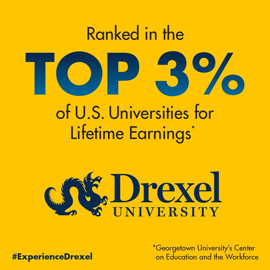 ranked in the top 3 percent of US universities for lifetime earnings