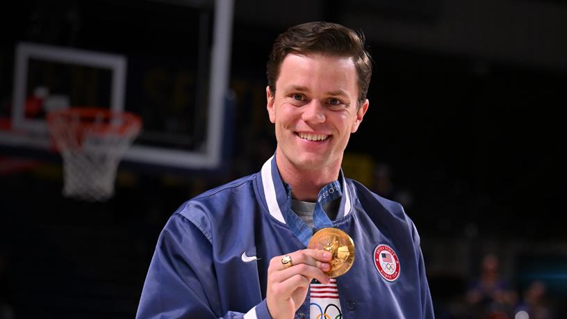 justin best with gold medal