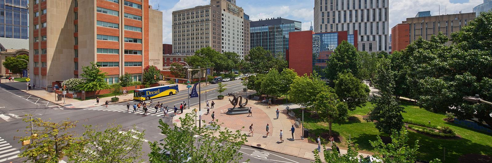 A business class at Drexel University
