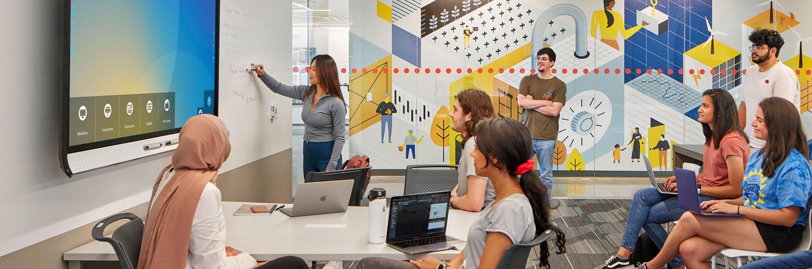Drexel University classroom discussion