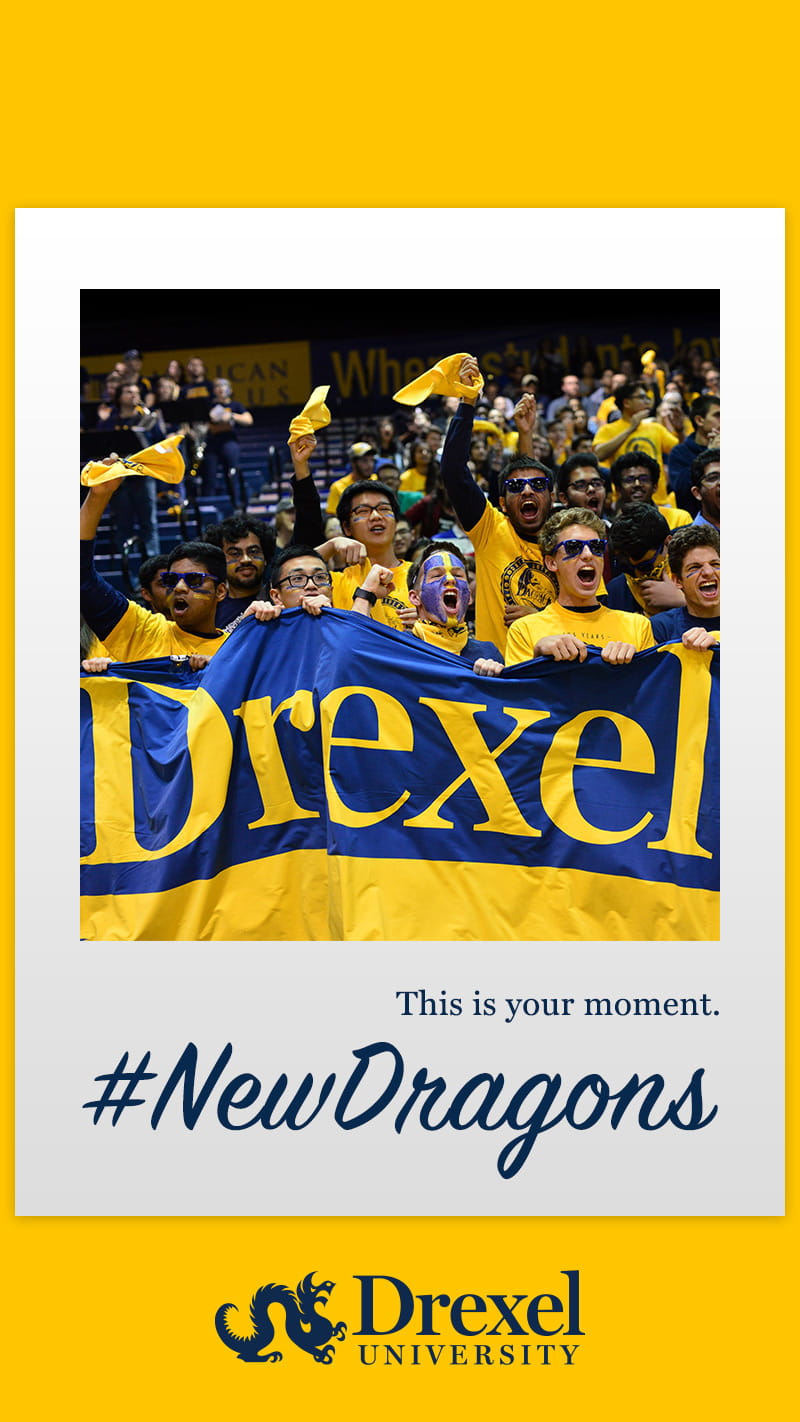 Drexel Fans at a sporting event