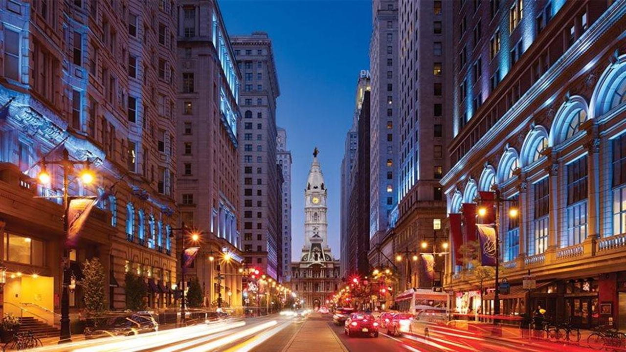 Philadelphia City Hall at night