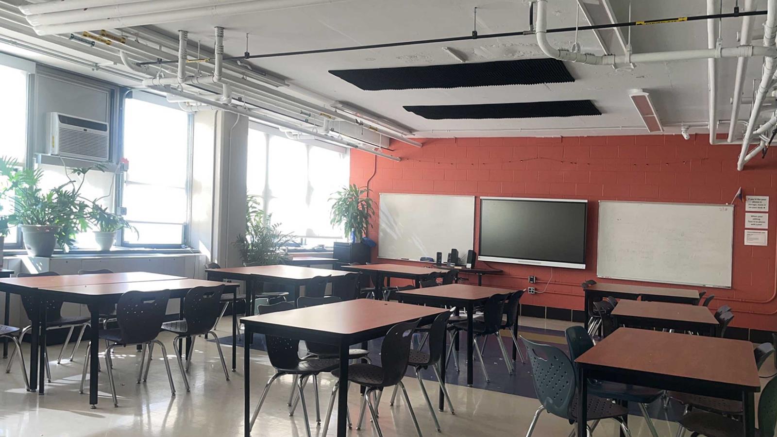 A photo of a student classroom