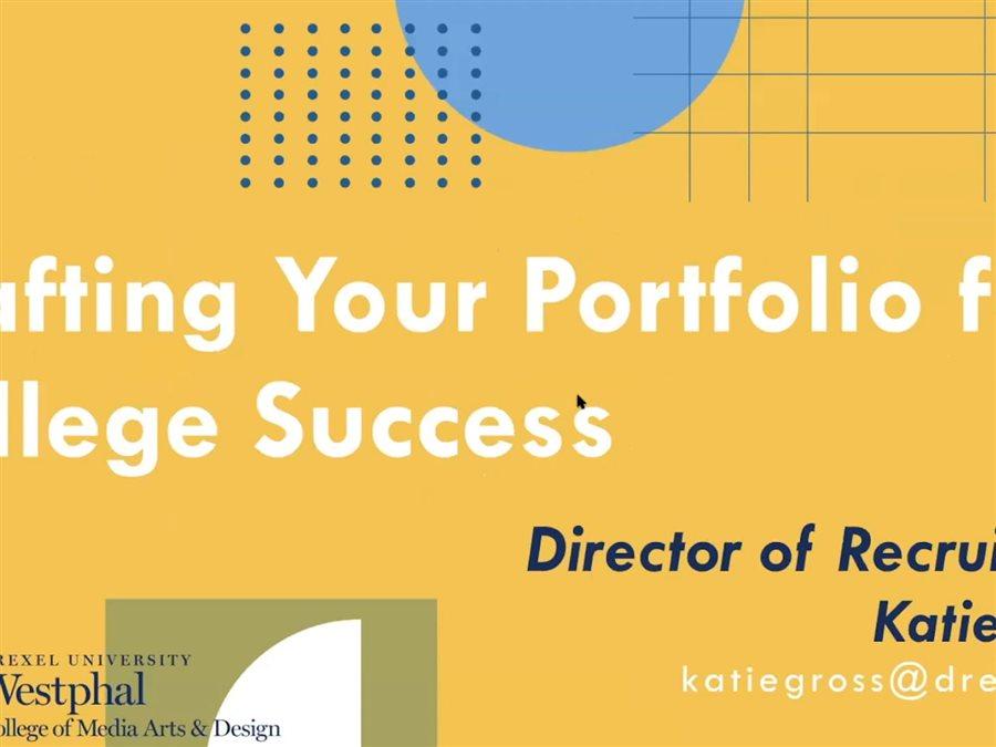 Crafting Your Portfolio for College Success with Katie Gross, Director of Recruitment