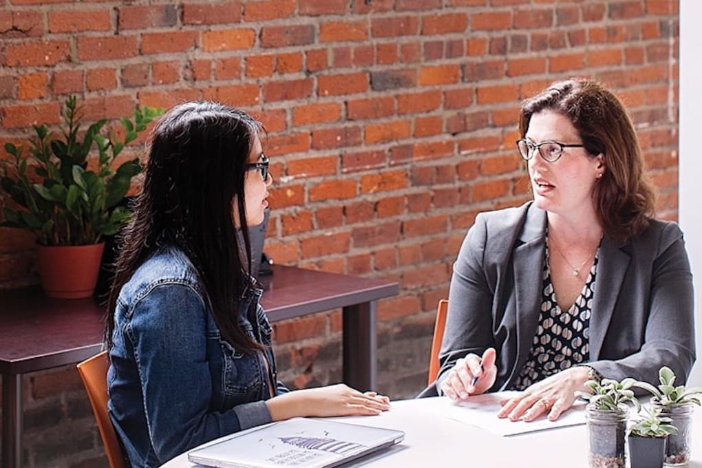 Lynne Hickle at Steinbright Career Development Center
