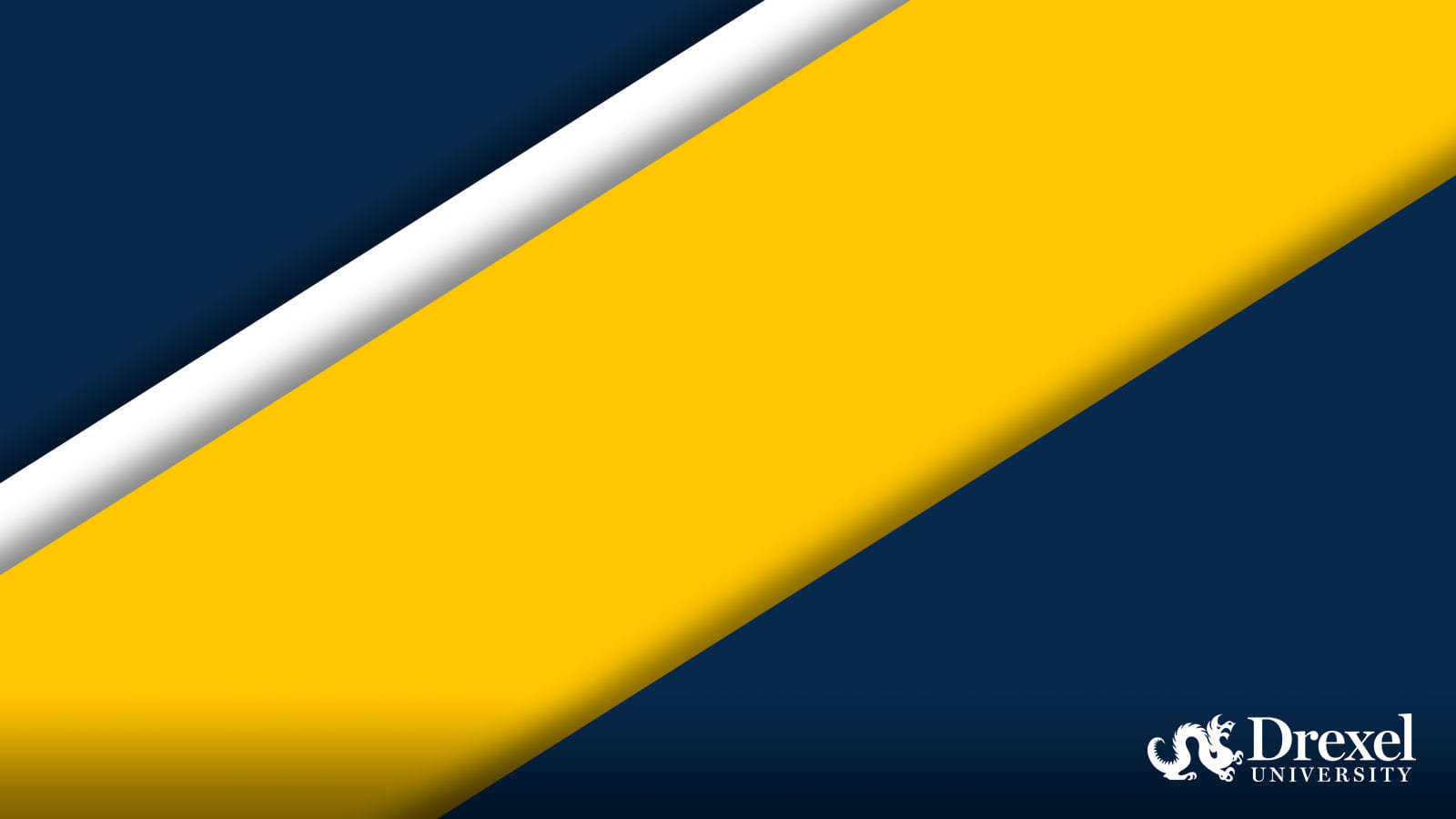 Diagonal yellow, white, and navy lines