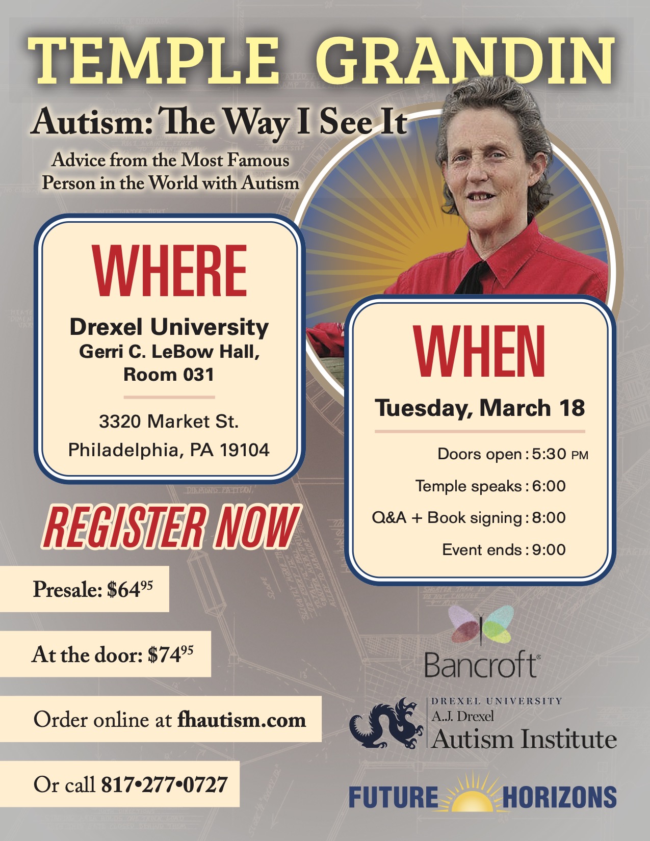 Temple Grandin Lecture Flyer