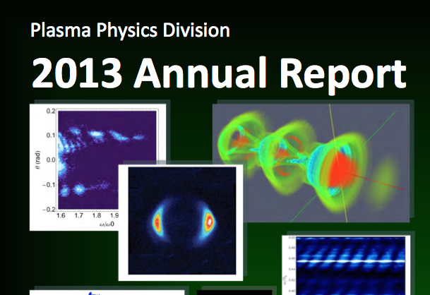 Navy Research Laboratory Plasma Physics Annual Report