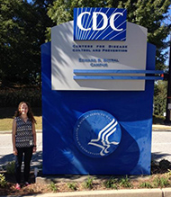 Lauren Finn outside CDC