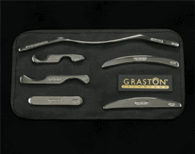Tools used with Graston Technique