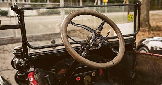 Model T steering wheel