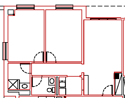 North Hall Floor Plan for 4 Roommates