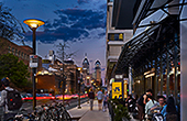 A Drexel evening street scene