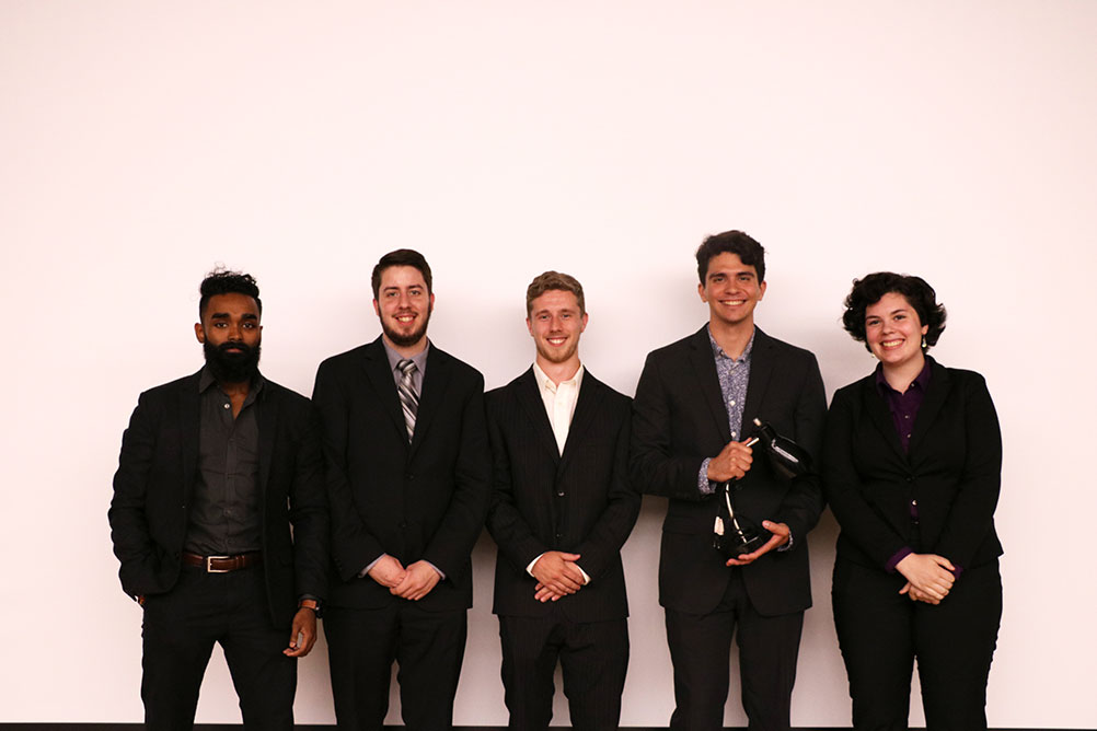 StratHub won first place in the 2018 Senior Design competition 
