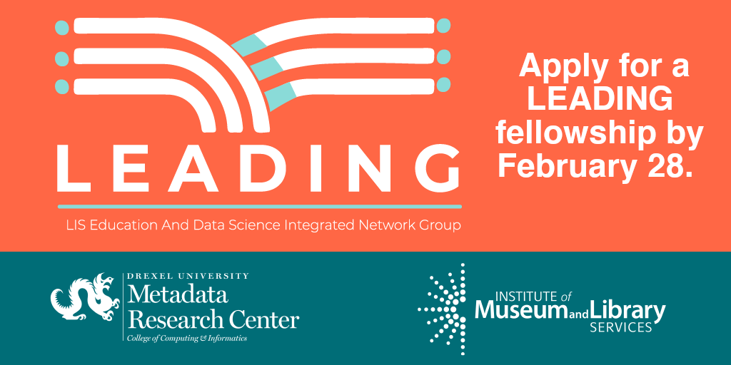LEADING LIS Education and Data Science Integrated Network Group - Apply for a LEADING fellowship by February 28