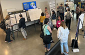 Photo of research poster session at Drexel CCI