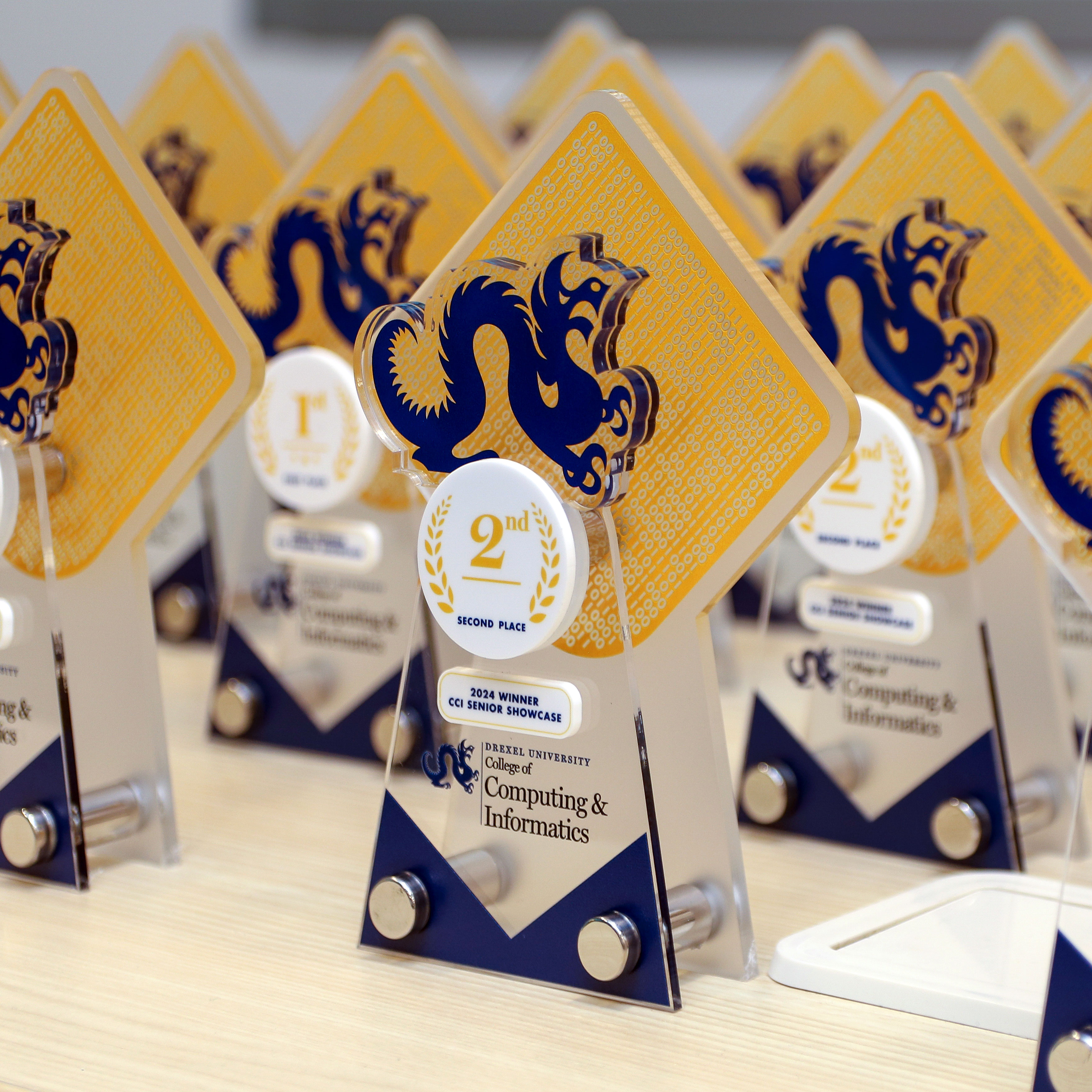 Photo of CCI Senior Project Trophies