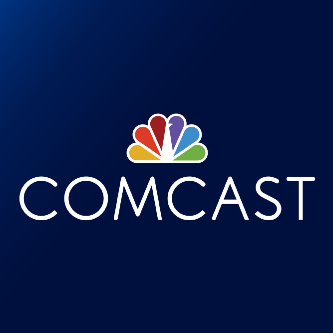 Comcast Cable logo on dark blue background