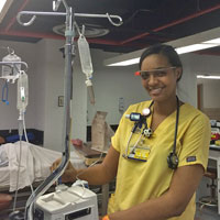 Nursing Students Display High Tech Options for Training