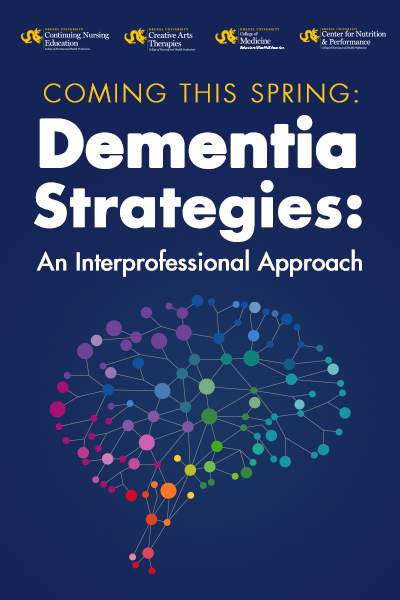 Dementia Strategies continuing education course brain graphic