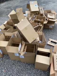 Lots of open and empty boxes