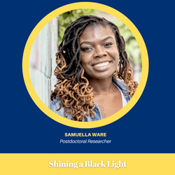 Samulle-Ware-Shining a Black Light Image