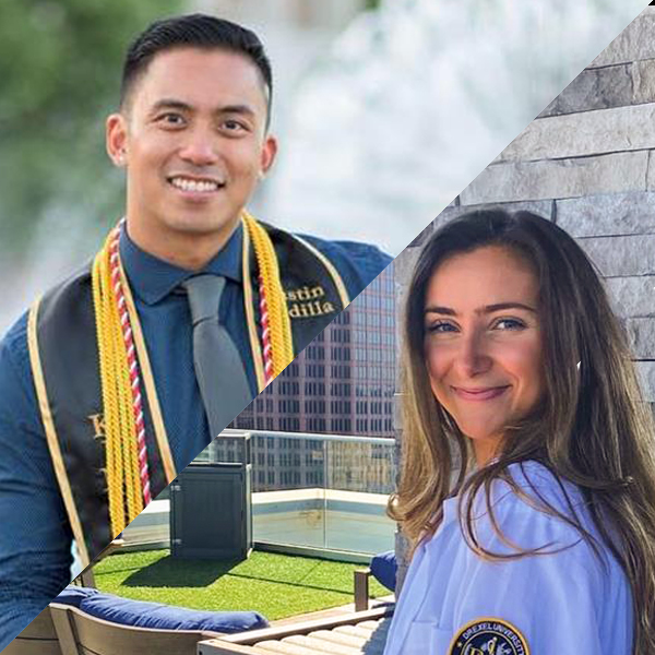 Collage of Justin Judilla and Amanda Rogers