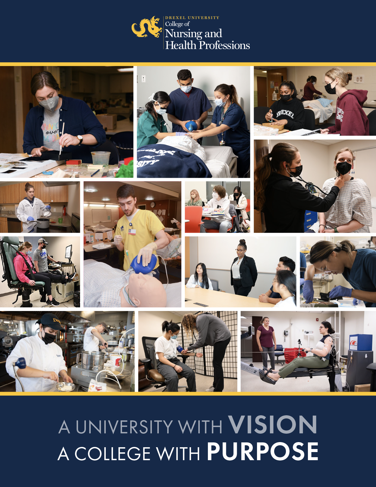 Student Viewbook Cover Showing Center City Philadelphia