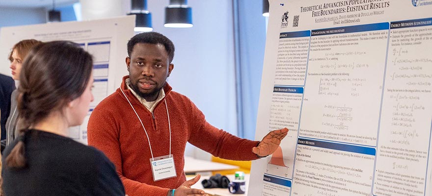 Drexel University's PhD program in Mathematics features advanced research opportunities in pure and applied mathematics.