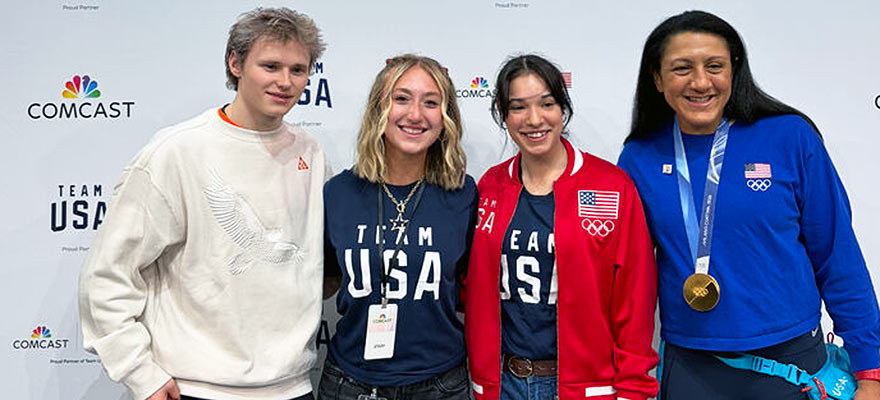 During her co-op with Comcast, Drexel's Taylor Clark, BA communication '28, assisted with PR to promote Team USA during the Winter 2026 Olympics.