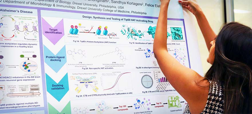 Akanksha Bhatnagar, who completed her PhD in biology in 2023, co-led a Drexel research team that shed light on the novel role of the Tip60 enzyme in genetic disruptions that cause Alzheimer’s disease.