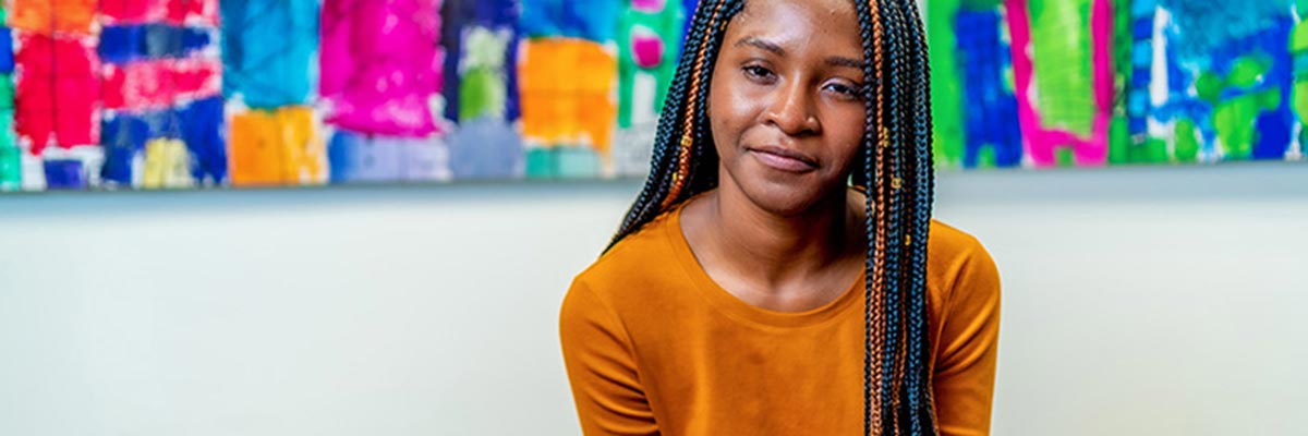 Nicole Kalitsi, BA global studies '20, says her career-defining co-op as the diversity, equity and inclusion coordinator for the Greater Philadelphia Cultural Alliance would not have been possible without the support of the Lenfest Foundation