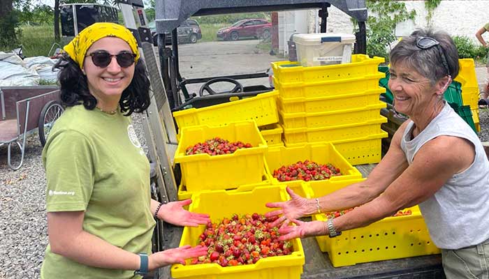 During their two co-ops with the Pennsylvania Horticultural Society, Drexel biology major Bayanne Kakhia created a virtual curriculum called “Food as Medicine.
