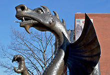 Mario the Dragon Drexel University Statue