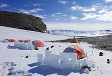 Ted Daeschler's Camp in Anartica