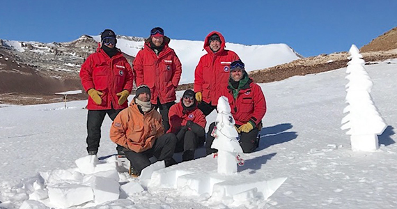 Christmas Day at Camp 1 in Anartica