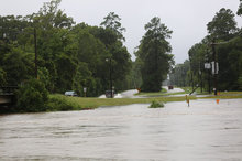 Flooding during Hurricane Harvey in Texas. Photo by Jill Carlson from Roman Forest, Texas