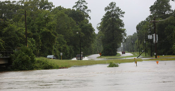Flooding during Hurricane Harvey in Texas. Photo by Jill Carlson from Roman Forest, Texas