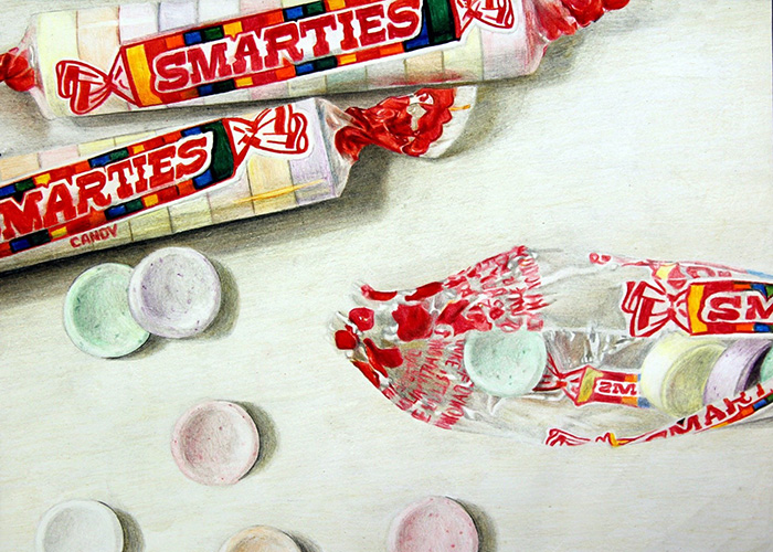 “Smarties” by Emerald Smucker, cover art for 2018’s Maya literary magazine